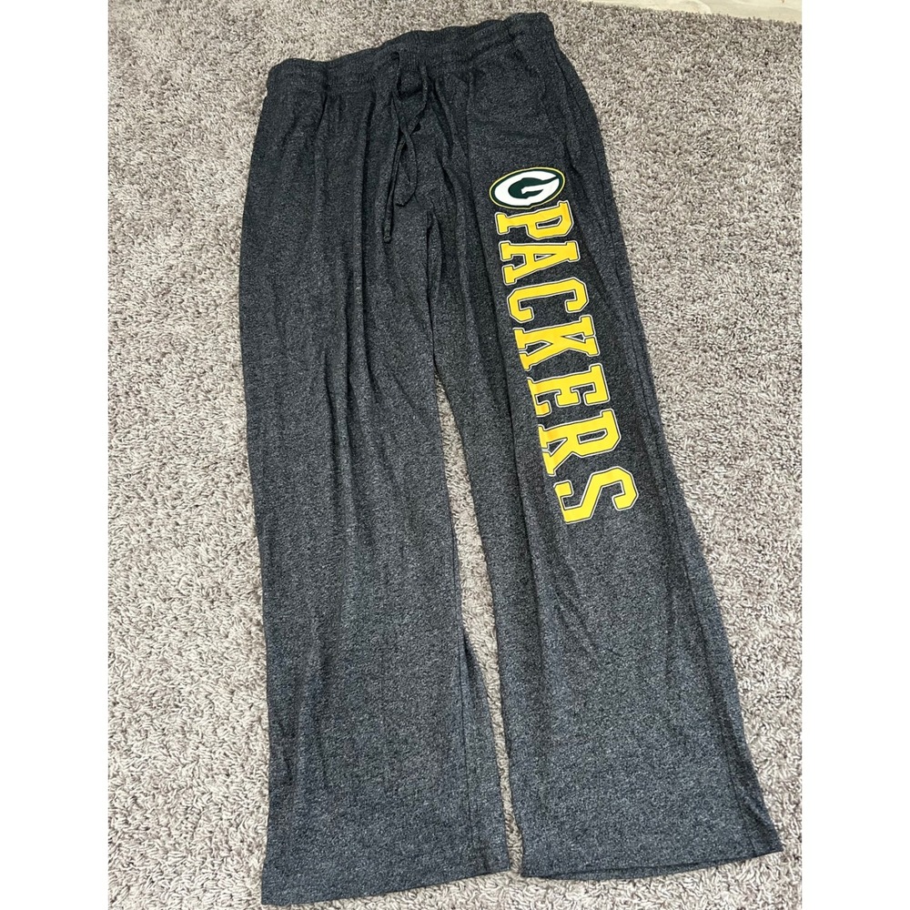 Team Apparel‎ Green Bay Packers Sleepwear Lounge Pants Charcoal Gray Size L